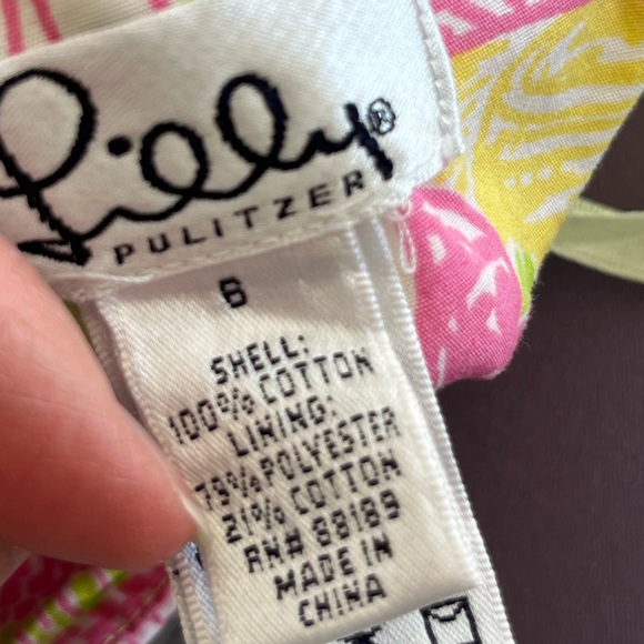 Vintage Lilly Pulitzer Kentucky derby Pink and Green Halter Dress- white label - Picture 6 of 10